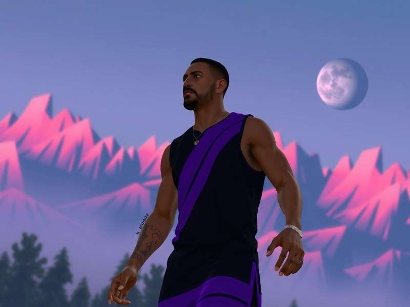 Indian fan art of NBA 2K25 Crossover Kings featuring player in kurta